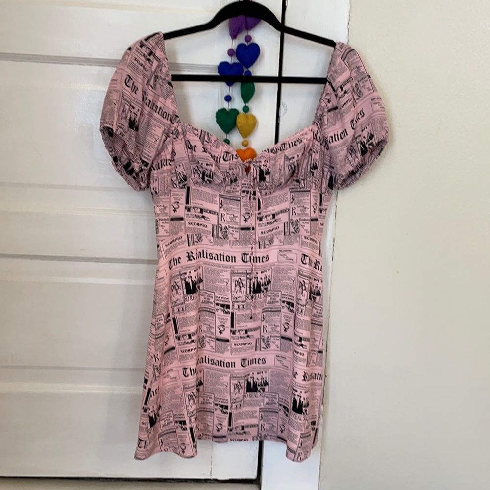 Realisation Newsprint Dress